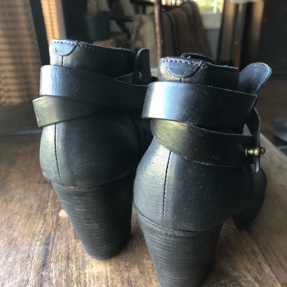 rag & bone black Harrow booties / ankle boots 39.5 - Picture 6 of 16